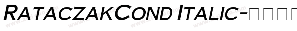 RataczakCond Italic字体转换